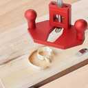 Router Plane Hand Wood Planer, Handheld Woodworking Tool, Woodworking Carpenter Tools Adjustable Woodcraft Trimming Knife Depth Stop Planer Wood Chamfering Slottinge (Red)