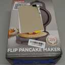 Flip Pancake Maker Machine, Ceramic Coated Pancake Pan for 6.5 Inch Pancakes, Omelette, Crepe & Quesadilla, Frittata, Double Sided Omelette Pan Nonstick, Graphite