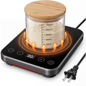 Sourdough Starter Warmer with Thermostat & Timer - Electric Precision Sourdough Heating Mat for Consistent Proofing, Faster Fermentation, ideal for Baking Supplies Kitchen Bakers