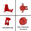 Halloween Ghost Figurines Set of 4  Poseable Mini Decorations for Desk, Shelf, Room, Office, Cute Spooky Collectibles