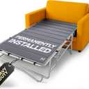 Meliusly Sleeper Sofa Support Board Twin Size (35x64) Permanently Installed Wood Sofa Bed Board for Pull Out Couch, Folds with Frame, Under Mattress Bar Shield, Sofa Bed Support, Folding Bed Board