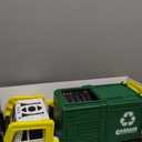JOYIN Large Friction Powered Garbage Truck Toy Set, Includes Dumpster, Trash Bins, and Learning Cards for Kids, Boy Toys Birthday Gift for Boys Girls Kids Toddler Gift for Christmas (Green)