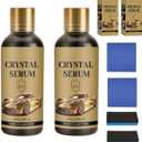 2PCS PTZ Crystal Serum Advanced Graphene Ceramic Coating for Cars, 9H Hardness, Super Hydrophobic Anti-Scratch UV Protection for Vehicle Exterior (1pc*100ML)