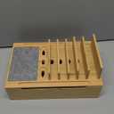 Pezin & Hulin Bamboo Charging Station, Electronic Devices Organizer for Multiple Devices Charger Such As Cell Phone, Tablet, Watch and More, Natural, (No USB Charger and Cables)