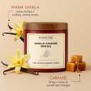 4 x Majestic Pure Vanilla Caramel Scented Candle with Upto 45+ Hrs Burn Time, 2-Wick Candle, Soy Wax Blend for Cleaner Consistent Burn, 10 oz Jar Candle with Room Filling Fragrance, Drizzle