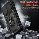 Case for Samsung Galaxy S26 Ultra Phone Cases with 2X Screen Protectors & Camera Cover,[Military Grade 20ft.] Shockproof/360 Magnetic Kickstand Protective Case for Galaxy S 26 Ultra 5G, Black