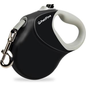 PetiFine Upgraded Retractable Dog Leash 26FT, Heavy Duty Pet Walking Lead for Large Dogs up to 110lbs, Anti-Twist Reflective Dog Leash with Anti-Slip Soft Grip, One-Handed Brake