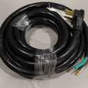 15FT 6 AWG 3 Prong Replacement Power Cord with N6-50P Plug, Heavy Duty 50AMP 250V Extension Cable with Pigtail Open Wiring End - Suitable for TEMPWARE 10000W Electric Garage Heater