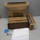 SpaceAid Spice Rack Organizer with 28 Spice Jars, 386 Spice Labels, Chalk Marker and Funnel Set for Cabinet, Countertop, Pantry, Cupboard or Door & Wall Mount - 28 Jars, 13.4" W  10.8" H, Black