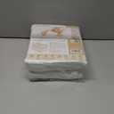 Organic All in One Crib Sheet and Mattress Protector - Waterproof Protectors - Reusable Washable  Fits Cribs  52x28- with 9 Skirt White