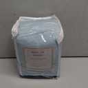 WINLIFE 100% Cotton Quilted Pillow Sham Floral Printed Pillow Cover (King, Aqua Blue) (36" x 20" (Pack of 2)