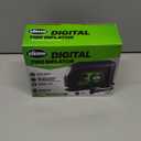 Slime 40088 Tire Inflator, Portable Car Air Compressor, Inflate Right automatic shut off, with Digital 99 psi Display, Long Hose and LED Light, 12V, 6 min inflation (Compact)