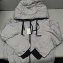 Women's Winter Thickened Down Jackets Long Down Coats Warm Parka with Hood (Medium, Black)