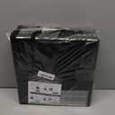 Large Cork Board, 48" X 36" Bulletin Board, 12 Pack Felt Pin Boards Cork Boards for Walls Office Home Decor, Classroom with 60 Safe Removable Adhesive Tabs Black