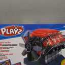 Playz V8 Combustion Engine Model Kit That Runs - Build Your Own STEM Mini V8 Model Engine Kit for Adults & Kids Age 12+, Visible V8 Mini Engine Kit That Works for Adult w/ 270 STEM Parts