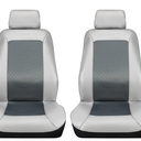 Pilot Antimicrobial Seat Covers 99.9% Cleaner SC-436G Gray  Super Sport Synthetic Leather Seat Cover Set