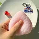 2 x Taba Squishy, Strawberry,Kawaii Squishies PVC Toys,Stress Relieving Fur Ball OPP Packaging Gifts|Squishy Fidget Toys for Anxiety&Relaxation|Perfect Desk Accessory for Adults (Pink(1 Pack))