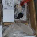 COLAMY Bar Stools with Back, Counter Height Bar Stools, Upholstered Counter Stools with Wood Legs for Kitchen Island Dining Room Bar, Beige