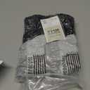 BAMBOO COOL Men's Ankle Socks Athletic Cushioned Moisture Wicking, Running Socks Arch Support Breathable, Heel Tab 8 Pack Grey and Black