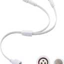 Permanent Outdoor Lights Y-Shaped Extension CableIP68 Rated, Compatible only Gooee H705A H705B H705C, H706A H706B H706C