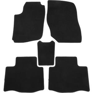 Car Floor Mats Kit Compatible for Toyota RAV4 2013-2018, Non-slip Velour Black Front and Rear Full Set Auto Floor Carpet Liners Rugs