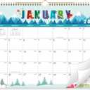 2026 Calendar - 2026 Wall Calendar, Jan. 2026 - Dec. 2026, 14.6'' x 11.4", 12 Months Hanging Monthly Calendar 2026, Holidays, Large Block, Twin-Wire Binding- 12 Different Themes