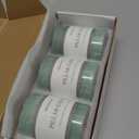 3x4 Inch Sage Green Pillar Candles - Set of 3, Unscented, Long Burning, Smokeless Dripless Candles for Spring Home Decor, Dinner Table, Bathroom, Rustic Decor