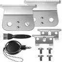 T-Blade Replacement Compatible with Andis T-Outliners GTO,GTX,GO and SLS Trimmers,2 Count