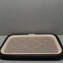 Dog Potty Tray, 23.6"x17.7" Indoor Pet Pee Pad Holder,Puppy Training Holder,Bathroom Dog Litter Box, Pet Toilet for Small and Medium Dogs,Housebreaking Supplies, Pet Products(Black)