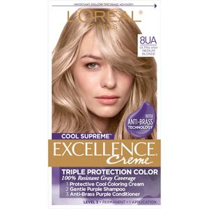 LOreal Paris Cool Supreme Permanent Hair Color, Ash Ultra Ash Medium Blonde 8.11, (Pack of 1) (1 Count (Pack of 1), 8.11 Ultra Ash Medium Blonde)