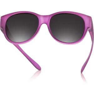 Polarized Fit Over Sunglasses for Women Men Stylish Cat Eye Wear Over Sun Glasses UV Protection (Purple)