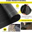 Driveway Fabric, 13x115 ft Commercial Weed Barrier, Heavy Duty 5oz French Drain Fabric for Erosion Control, Landscape Projects