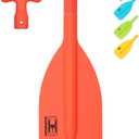OCEANBROAD Telescoping Emergency Paddle 21''-42''Assembling Required/26''-54'' Aluminium Shaft for Kayaking Boating Canoeing River Tubing (Orange)
