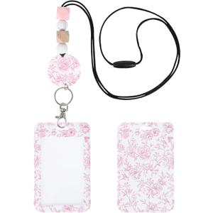 AFRITEE 2025 Christmas Lanyards with ID Holder - Cute Santa Claus Gingerbread Man Detachable Lanyard to Hang ID Card and Keys