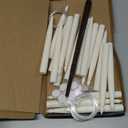 18Pcs Floating Candles with Magic Wand Remote, Battery Operated Flameless Taper Candles, Flickering Warm LED Light Window Candle for Halloween Decorations Christmas Wedding Party Decor