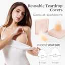 UIMERO 2025 Nipple Covers for Women with Lift, Added Lift Adhesive Silicone Nipple Pasties, Reusable Sticky Bra Breast Covers
