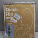 Jool Baby Quick Flip Toilet Seat with Built-in Potty & Splash Guard for Toddler Training, Slow Close (Elongated)