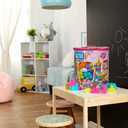 MEGA BLOKS First Builders Toddler Blocks Toys Set, Big Building Bag Collection with 80 Pieces and Storage, Pink, Ages 1+ Years