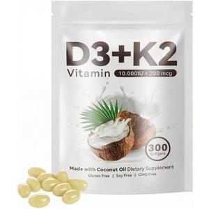Vitamin D3 + K2 Softgels 10000 IU