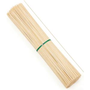 Natural Bamboo Smores Sticks 100 Pack, 17.5" Long Thickened Disposable Skewers for Marshmallow, Campfire, Fire Pit, BBQ & Parties, Food Grade Roasting Sticks for Outdoor Events