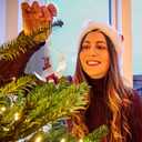 2 x Christmas Tree Decorations, Acrylic Animal Christmas Ornaments, Home Decoration, Party Decoration, Small Animals on The Moon (Moon Fox)