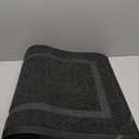 OLANLY Front Door Mat Indoor Outdoor Entrance, Waterproof All-Season, All-Weather Doormat, Sturdy Natural Rubber, Fade Resistant, Low Profile, Easy Clean Patio Porch Entryway Mat, 47x32, Black