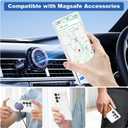 Strong Magnetic for Samsung Galaxy S25 Ultra Case, 2 Case&2 Screen Protector for S25 Ultra Phone,Mil-Grade Drop Protection,Clear and Blue