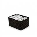 Alas Home Elegant Drawer Organizer, Black And White Geometric Pattern (36 x 23 x 19 cm)