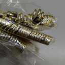 N9R 300PCS Gold Plastic Silverware, Heavy Duty Gold Plastic Cutlery Set Disposable Flatware Dinnerware, 100 Forks, 100 Spoons, 100 Knives, Perfect for Party, Wedding and Daily Use