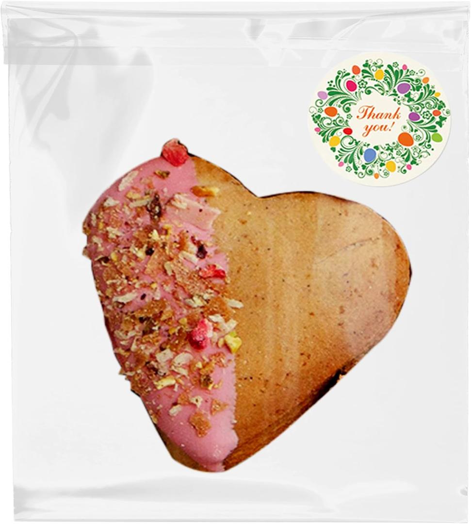 1000 Count 46 Resealable Cellophane Bags Self Adhesive, Clear Bag with Thank You Stickers for Cookie, Gifts, Favors, Cards, Candy and Products