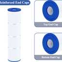 Cryspool 04086 Filter Compatible with Rainbow RTL-75, Custom Molded Products 25390, C-4975, PRB75, R173435, 17-2632, 75 Sq. Ft Spa Filter Cartridge, 2 Pack