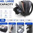 Travel Backpack for Men, 40L Carry On Backpack Flight Approved, Large-40L