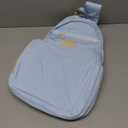 VELADAY Pickleball Bag for Women, Quilted Stylish Sling Bag, Adjustable Shoulder Strap, 2 Storage Compartment Holds Paddles, Balls, Shoes, Baby Blue