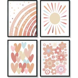 ULEGIE Little Girl Room Decor Baby Girl Room Decor Girls Wall Decor, 8X10in